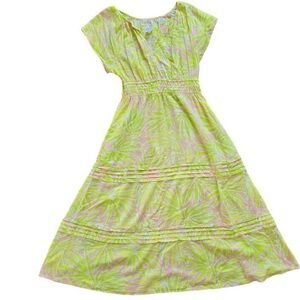 Sigrid Olsen Lime Palms Patterned Garment